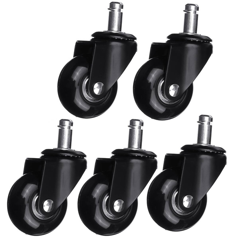 5PCS Office Chair Caster Wheels Roller Style Castor Wheel Re