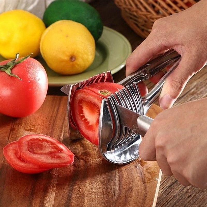 Stainless Steel Potato Slicer Tomato Cutter Tool Shreadders