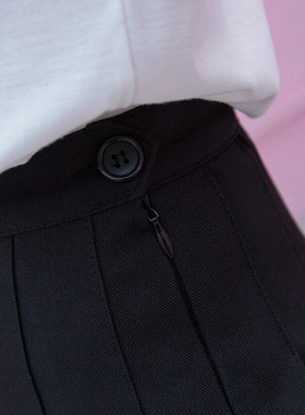 Girl Solid Tennis Skirt Pleated Skorts Hight Waist School