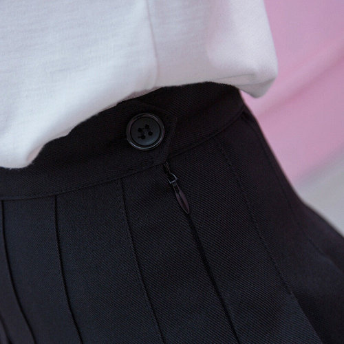 Girl Solid Tennis Skirt Pleated Skorts Hight Waist School