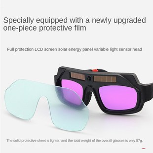 Automatic dimming glasses, welding protective glasses, argon