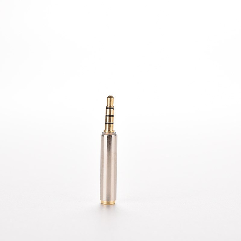 1pc Universal Jack 3.5mm Male To 3.5mm Female OMTP To CTIA C