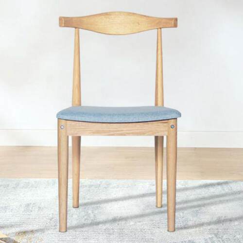 Nordic dining chair cotton and linen chair bench creative