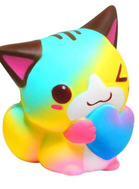 Kawaii Cat Squishies Jumbo Squeeze Squishy Adorable Aniaml S