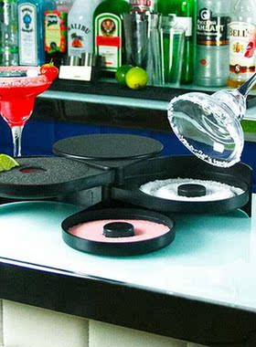 3 Tier Bartender ABS Tool Cocktail Accessory Glass Rimmer Ro