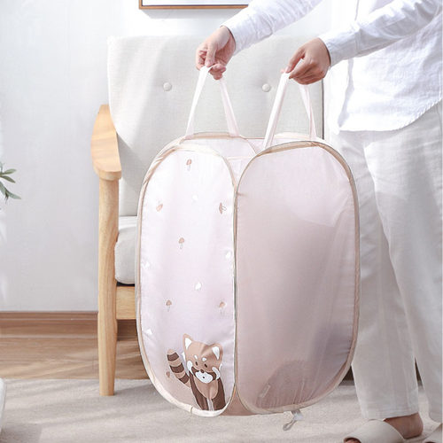 Foldable Cartoon Fresh Laundry Basket Dirty Clothes Basket