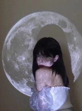 Ins Moon Projection Lamp  Background Projector  Night Light