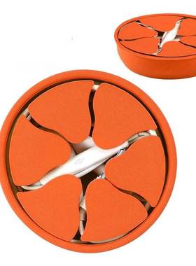 Round Silicone Cable Winder Organizer Desk set Stationary St