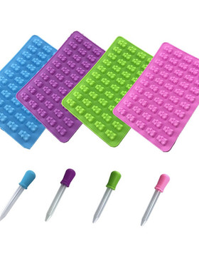 Fashion Cake Tools Mold 1 Set 50 Cavity Silicone Gummy Bear