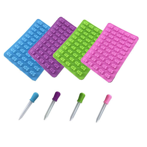 Fashion Cake Tools Mold 1 Set 50 Cavity Silicone Gummy Bear