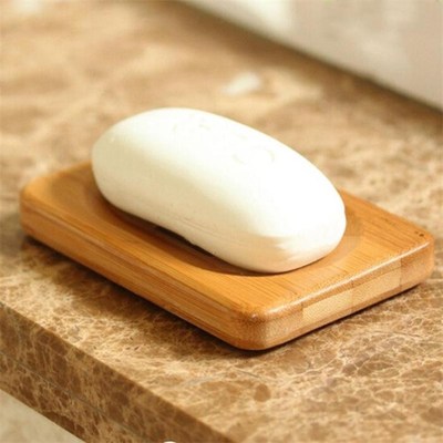 Container Tray-Holder Dishes Soap Bath Wooden Rack Plate-Box