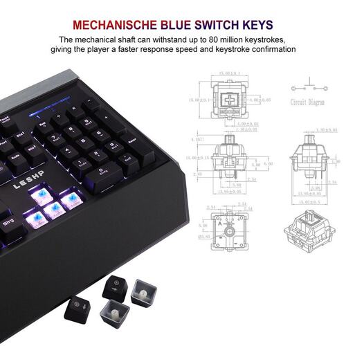 LESHP 105 Keys Unlimited Backlight Adjustable Brightness &am