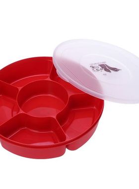 Tray Serving Platter Snack With Divided Lid Candy Fruit Nut