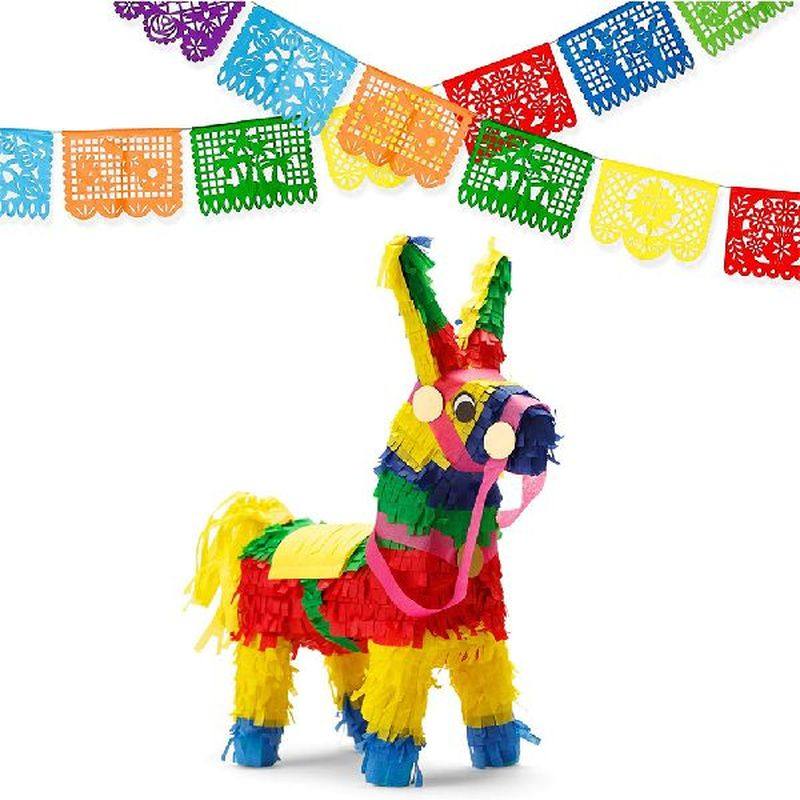 party picado papel banner mexican fiesta garland day the