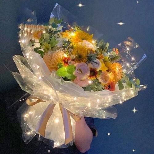 9 Styles Luminous Peal Wrapping Paper Flower Bouquet Gifts
