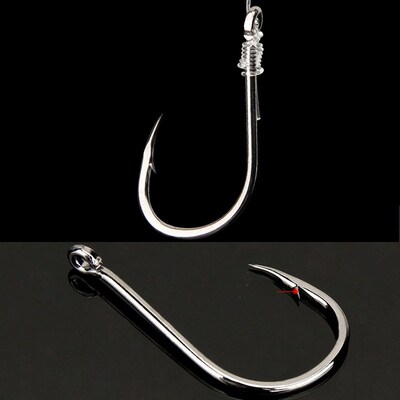 300-600pcs/ Box High Carbon Steel Fishing Hooks Set Barbed C