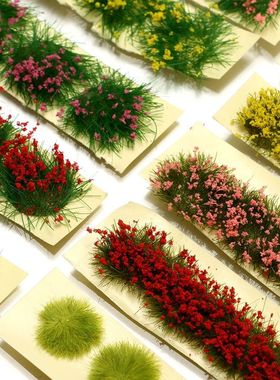 Static Scenery Model Sand Table Building Layout Flower Clust