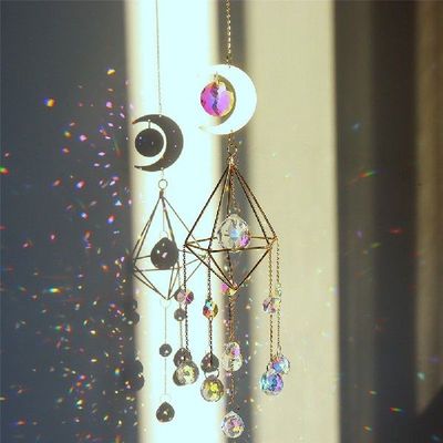 Window Hanging Sun Catchers Crystal Windchime Ornament Star