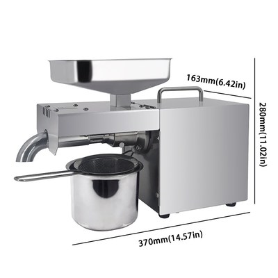 Small Automatic Coconut Flaxseed Nut Seeds Oil Press Machine