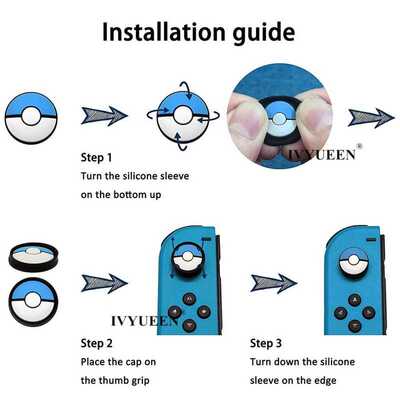 500 PCS Analog Thumb Grips for Nintendo Switch OLED JoyCon J