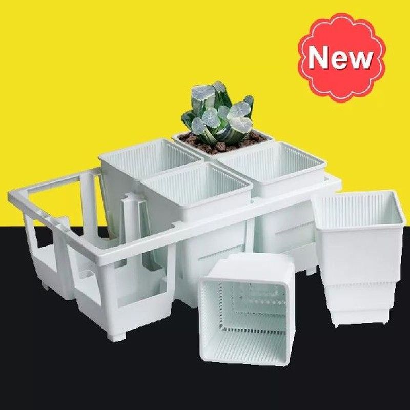 New High-Waisted Flower Pot Set Thickening Deepen Garden