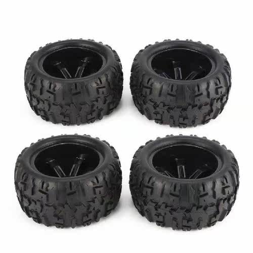 2pcs 3.6 Inch 150mm Monster Truck Wheel Rim and Tire for