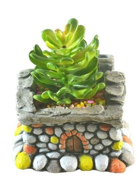 Pot Cement Vase Decoration Artifical Stone Cement.