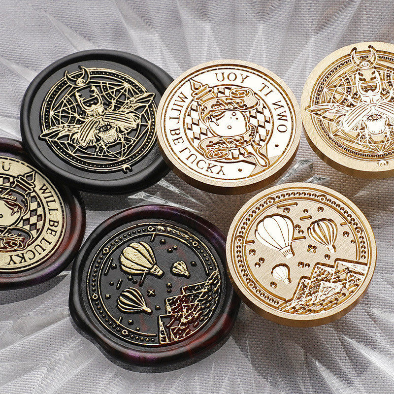 sealing wax seal stamp classic diy retro metal card making