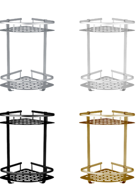 Corner Basket Aluminum Bathroom Storage Shelf Wall Mounted