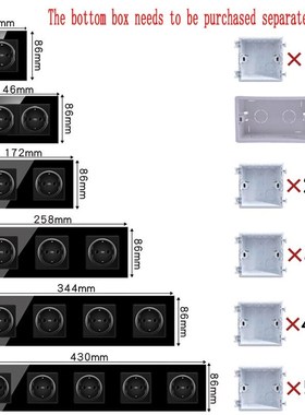 New 16A Porous conjoined power socket, socket panel, three-l