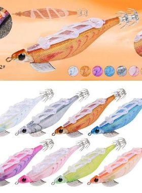 100mm 20g Lifelike Luminous Jigs Squid Hook Fishing Tackle