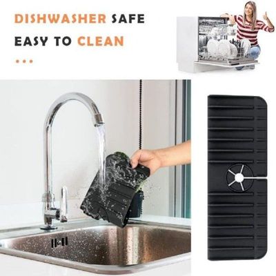 Kitchen Silicone Faucet Mat Sink Splash Guard Faucet