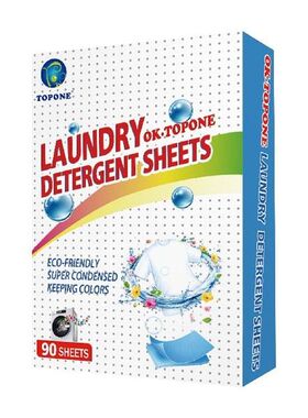 90PCS Concentrated Laundry Detergent Sheets Efficient