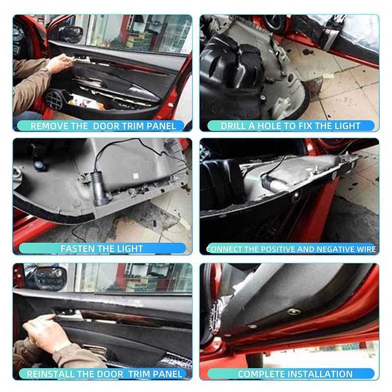 2*Ghost Shadow Logo welcome Car LED Door Light Laser Courtes