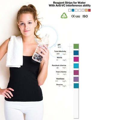 50 Pcs 7in1 Bromine pH alkalinity Nitrite chlorine Hardness