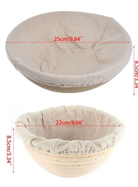 6Pcs Banneton Proofing Baskets With Bread Lame Dough Scraper