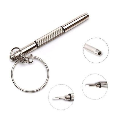 Stainless Steel Eyeglass Screwdriver Portable Keychain