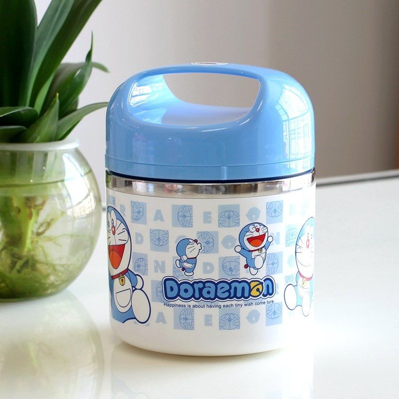 cute cartoon stainless steel insulation lunch box outdoor po