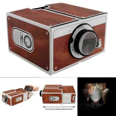 Mini Smart Phone Projector Home Cinema Use DIY Cardboard Pro