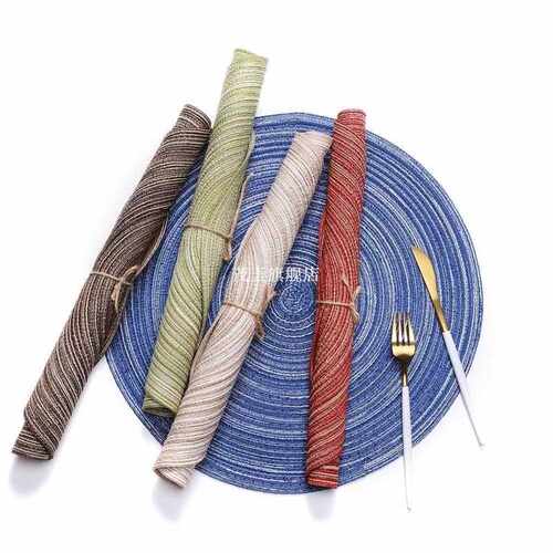 Round Circle Placemats Table Place Mats Kitchen Dinner Table
