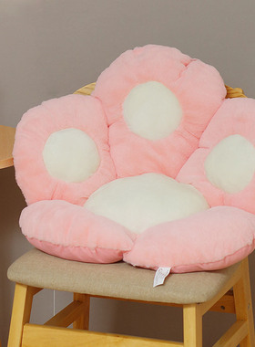 High Quality Pink Cushion Long Plush Cat Paw Chair Seat