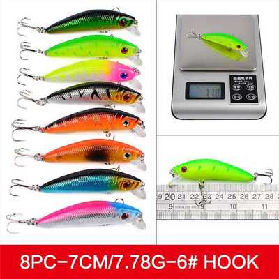 56Pcs/lot Almighty Mixed Fishing Lure Bait Set Wobbler Crank