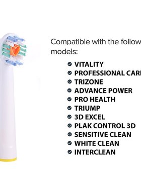 Electric Toothbrush Replacet Heads Oral B Vitality Sensitiv