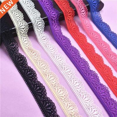 Sretch Elaic Lace Ribbon 30mm Wide White Lace Embroidered