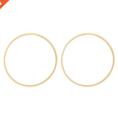 2X Dream Bamboo Rings,Wooden Circle Round Catcher DIY Hoop 2