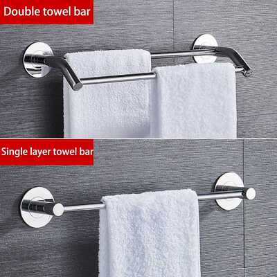 Hand Towel Hanger Bars 30-60cm 304 Stainless Steel Punch-Fre
