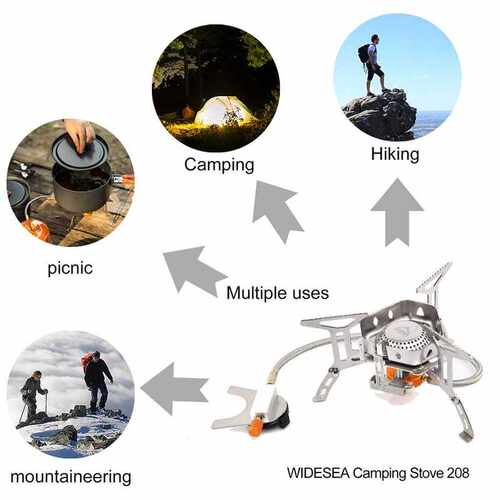 Camping Gas Stove Outdoor Folding Electronic Tourist Burner