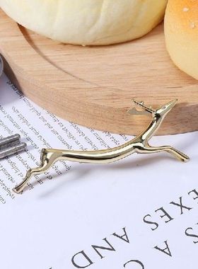 Seng Logam Campuran Lucu Lari Rusa Sumpit Berdiri Rak