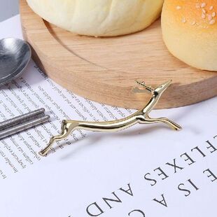 Seng Logam Campuran Lucu Lari Rusa Sumpit Berdiri Rak