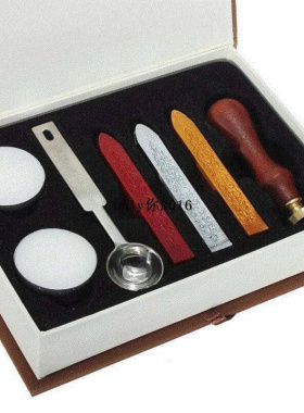 Retro Wood Classic Seal Sealing Wax Set Stick Stamp For Let